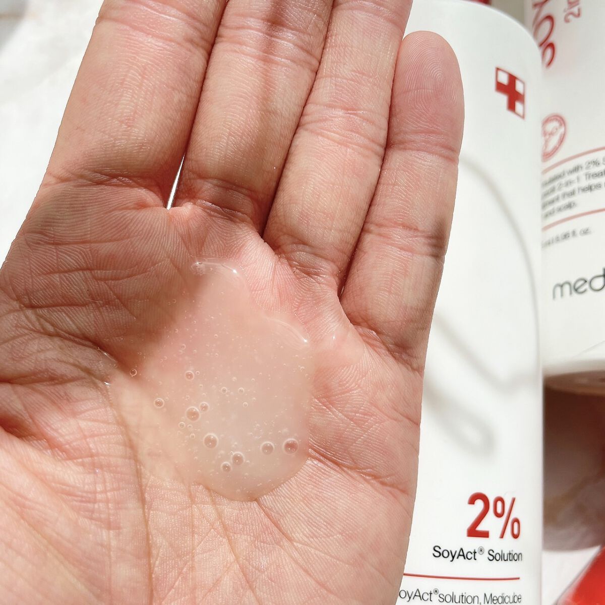 イソフラボントリートメント/MEDICUBE/洗い流すヘアトリートメントを使ったクチコミ（3枚目）