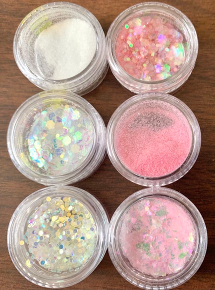 グリッター 6Pセット/DAISO/ネイルチップ・パーツを使ったクチコミ(6枚目)