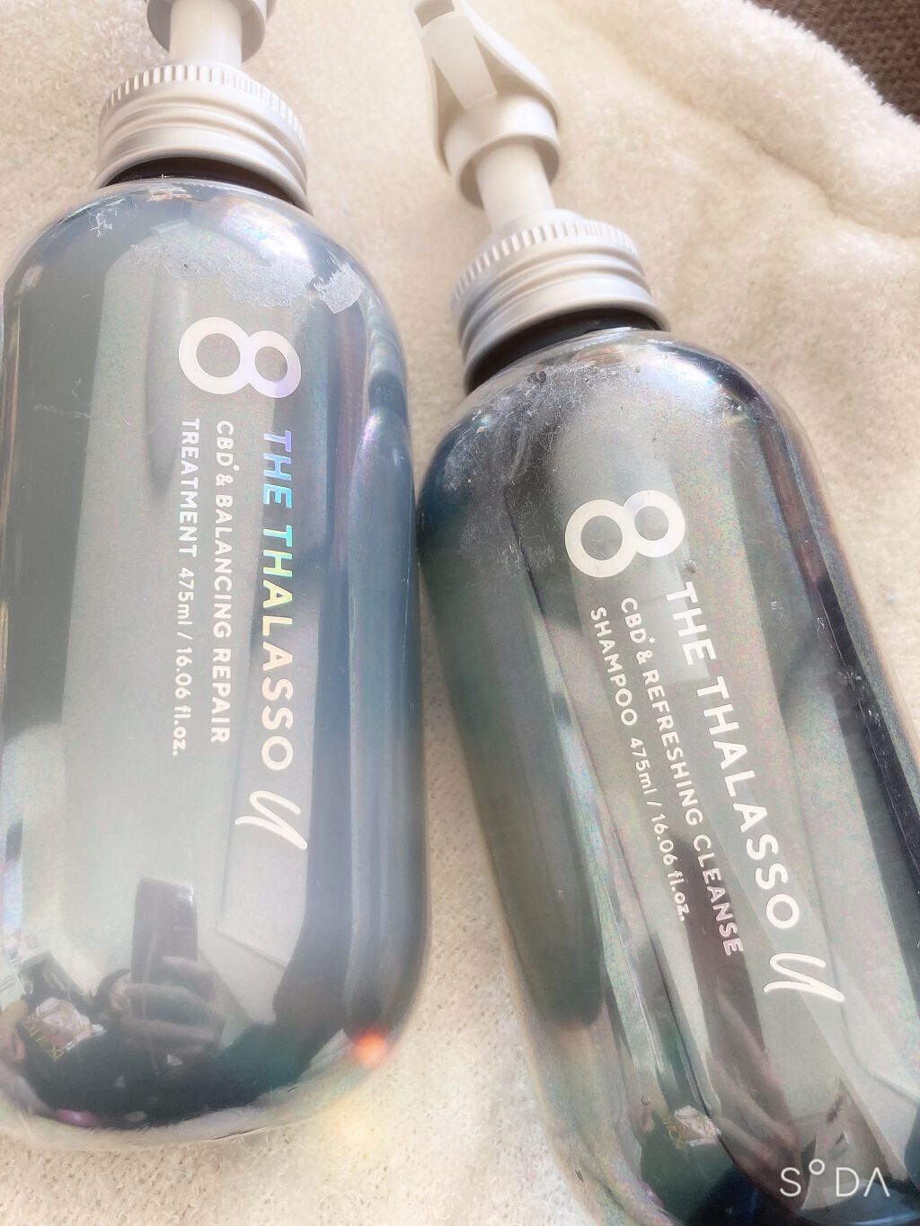 エイトザタラソ ユー CBD＆リフレッシング クレンズ 美容液シャンプー／CBD＆バランシング ダメージリペア 美容液ヘアトリートメント/エイトザタラソ/市販シャンプーを使ったクチコミ（1枚目）