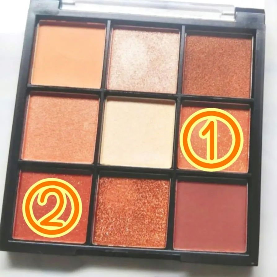 UR GLAM　BLOOMING EYE COLOR PALETTE/U R GLAM/アイシャドウパレットを使ったクチコミ（3枚目）