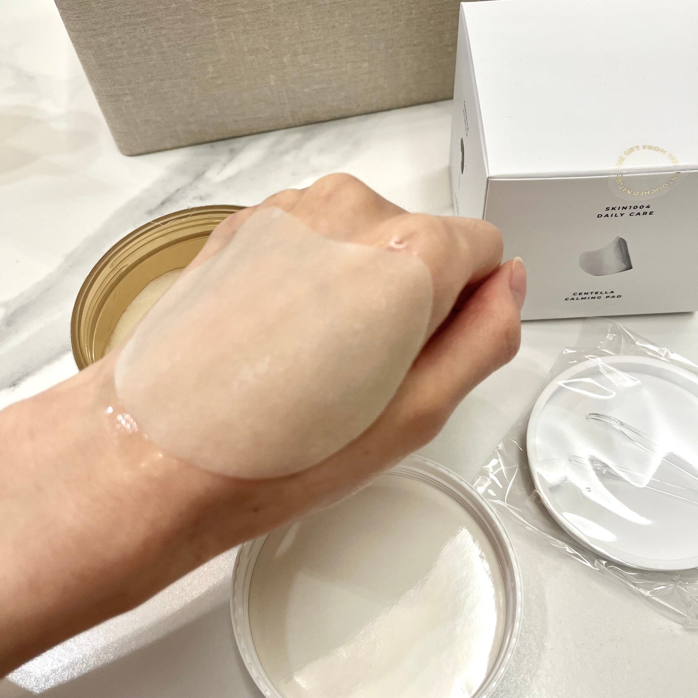 センテラ クイックカーミングパッド/SKIN1004/トナーパッドを使ったクチコミ(3枚目)