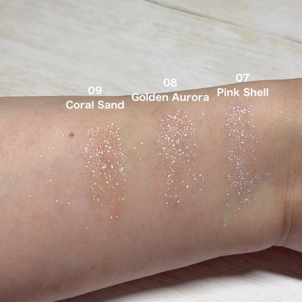 スターリットグリッターパウダー/dasique/グリッターを使ったクチコミ(5枚目)