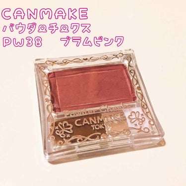 CANMAKE  パウダーチークス  PW38 プラムピンク


以前購入したものです😂多分投稿してなかったような…(してたらすみません)
色が可愛い〜♡と言うだけで購入しました。本当に可愛い😂💕💕
ラ