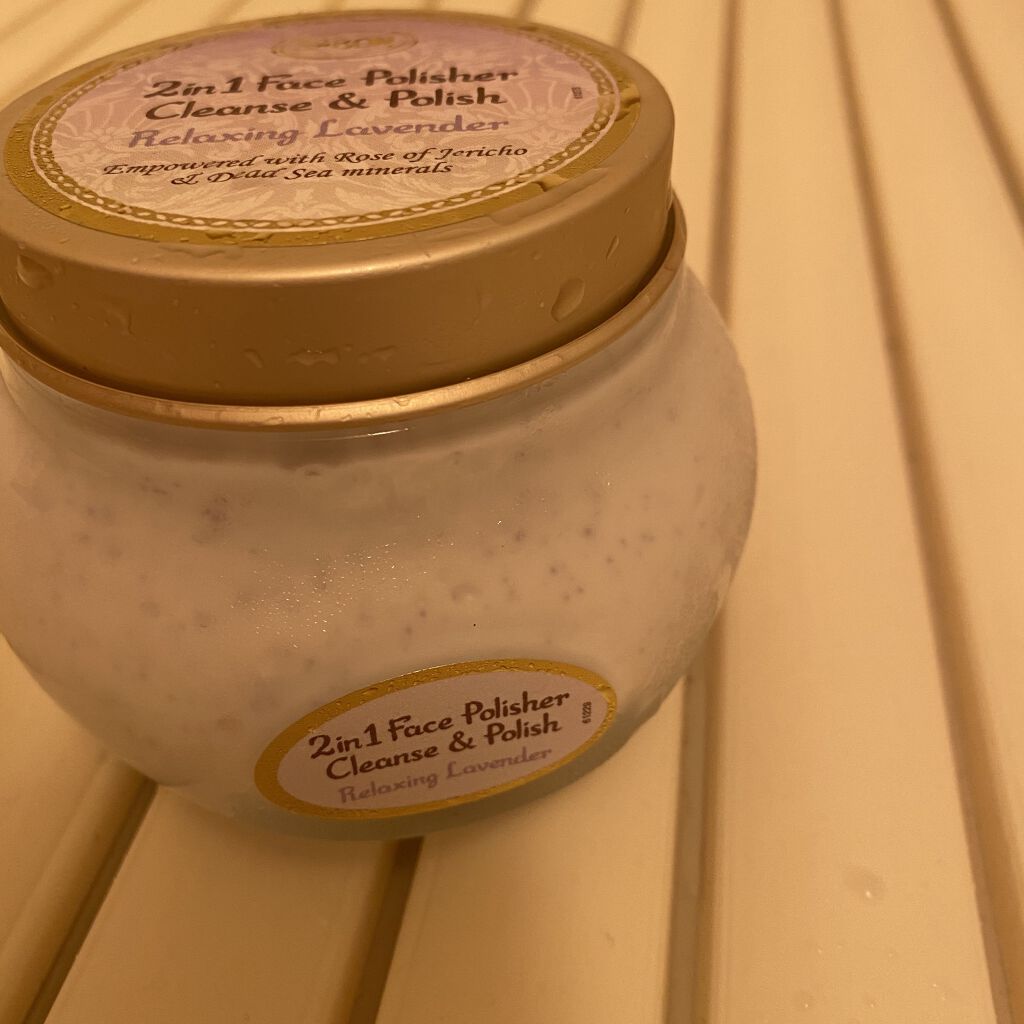 フェイスポリッシャー リラクシング(ラベンダー)/SABON/スクラブ・ゴマージュを使ったクチコミ（1枚目）