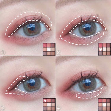 UR GLAM　BLOOMING EYE COLOR PALETTE 02/U R GLAM/アイシャドウパレットを使ったクチコミ（2枚目）