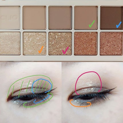 プロ アイ パレット/CLIO/アイシャドウパレットを使ったクチコミ(6枚目)