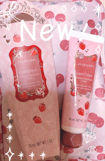ジルスチュアート ハンドクリーム ストロベリー ショコララテ トリーツ/JILL STUART/ハンドクリームを使ったクチコミ(1枚目)