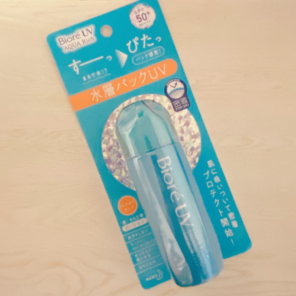ビオレUV アクアリッチ アクアプロテクトローション(水層パック)/ビオレ/日焼け止めローションを使ったクチコミ（1枚目）