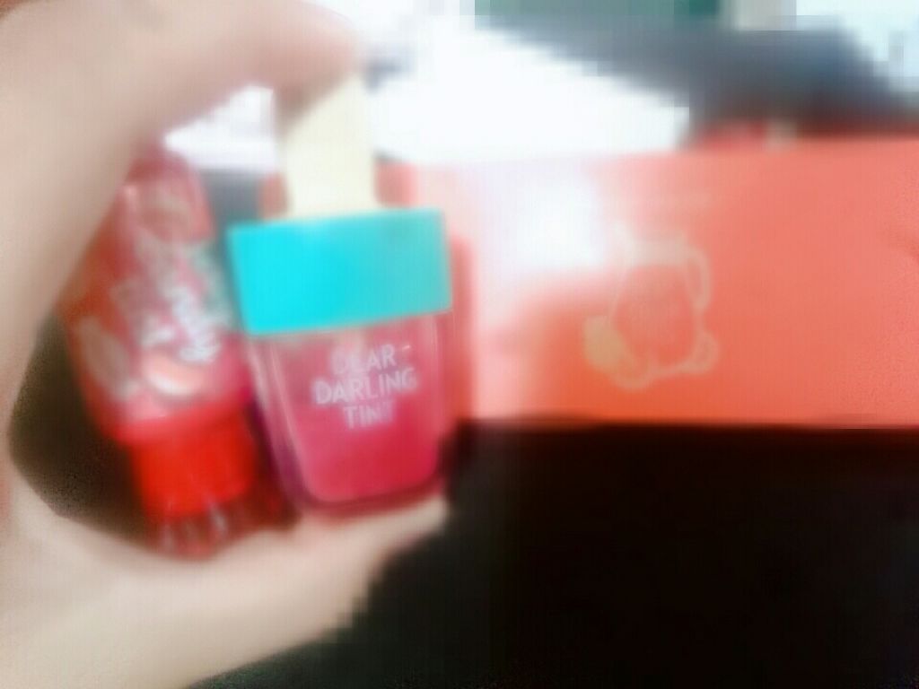 ディアダーリン ウォータージェルティント (アイスティント)/ETUDE/口紅を使ったクチコミ(4枚目)