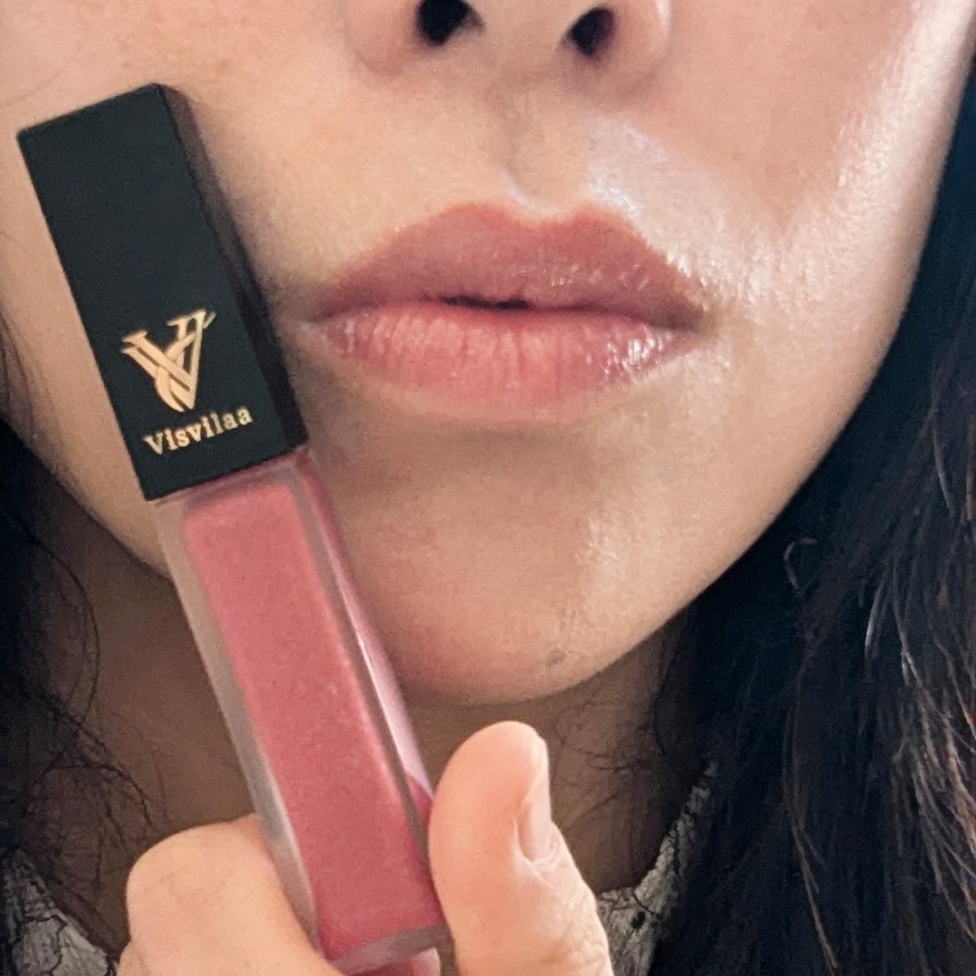 Vヴィヴィットロゼ リップグロス/Visvilaa/リップグロスを使ったクチコミ(5枚目)