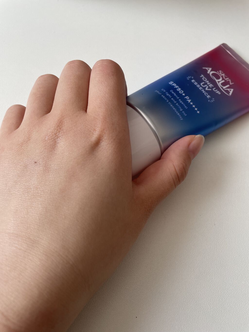 スキンアクア トーンアップUVエッセンス/スキンアクア/日焼け止めクリームを使ったクチコミ（3枚目）