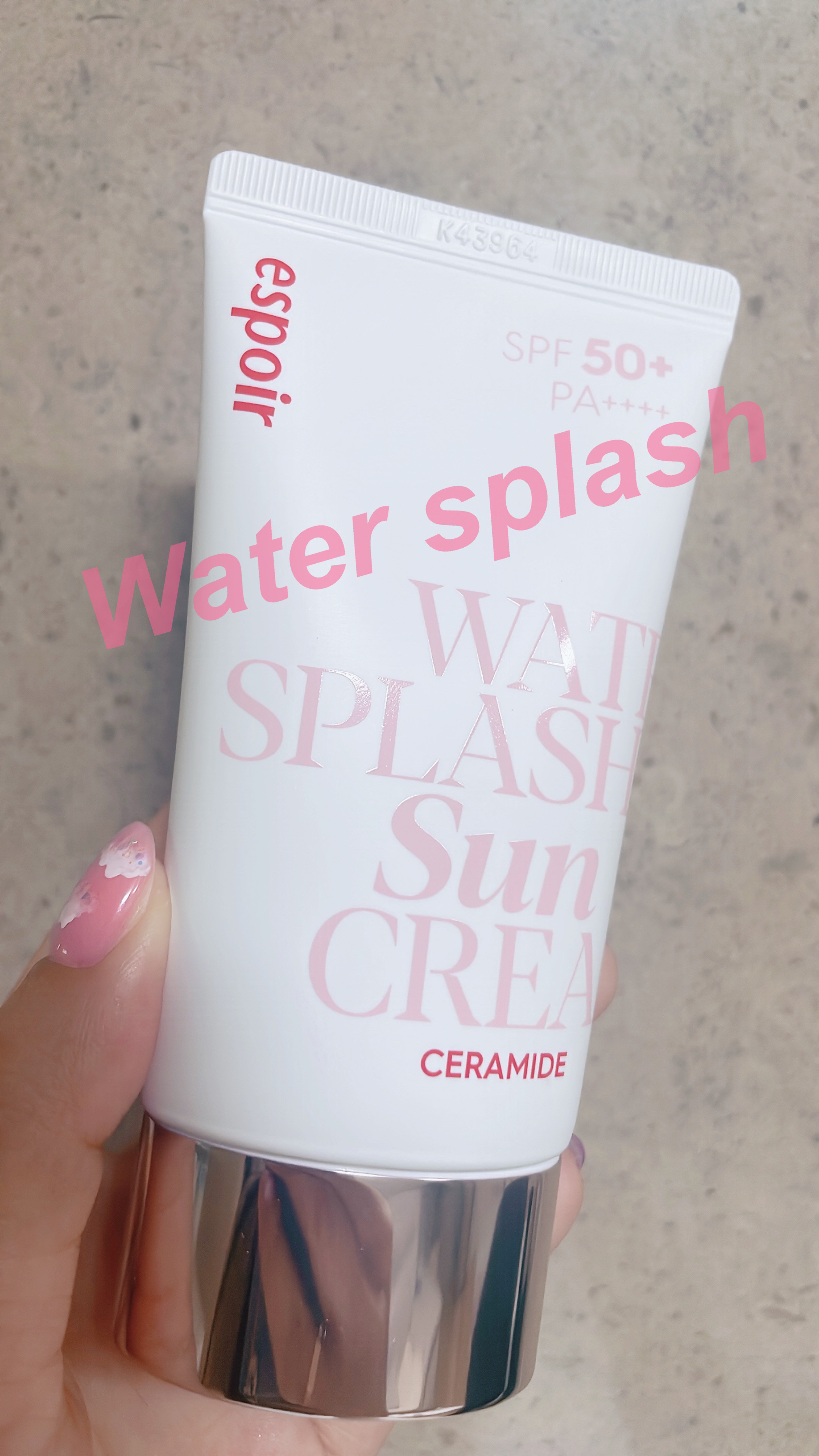 ウォータースプラッシュサンクリーム セラミド/espoir/日焼け止めクリームを使ったクチコミ（1枚目）