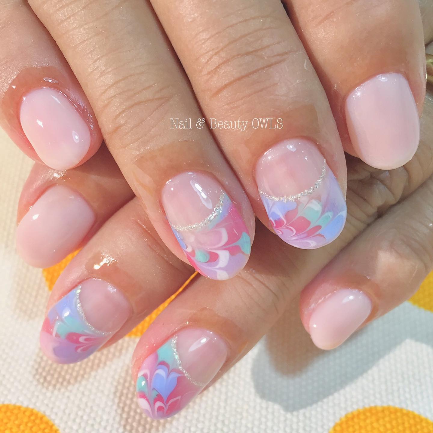 #カラフルネイル,#個性的ネイル,#個性派ネイル,#シンプルネイル,#ピーコックネイルのネイルデザイン