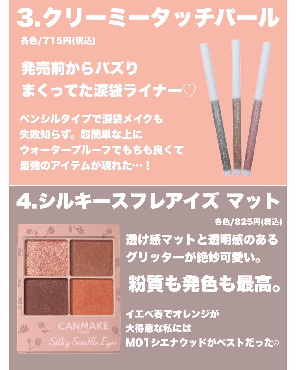 クリームチーク/キャンメイク/ジェル・クリームチークを使ったクチコミ（3枚目）