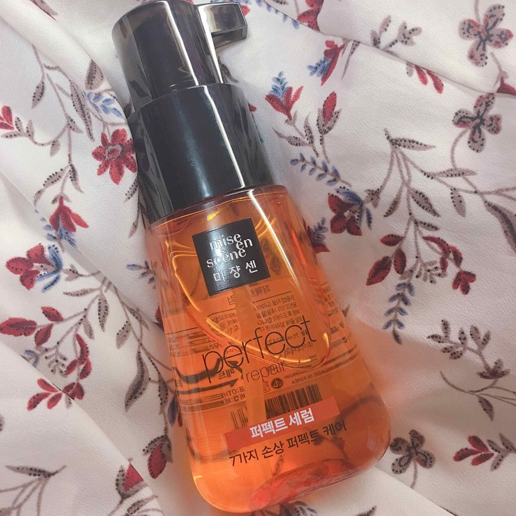 パーフェクト セラム オリジナル/miseenscene/ヘアオイルを使ったクチコミ（1枚目）