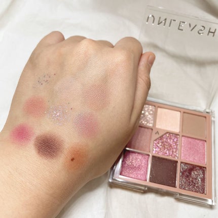 グリッターペディアアイパレット/unleashia/アイシャドウパレットを使ったクチコミ(4枚目)