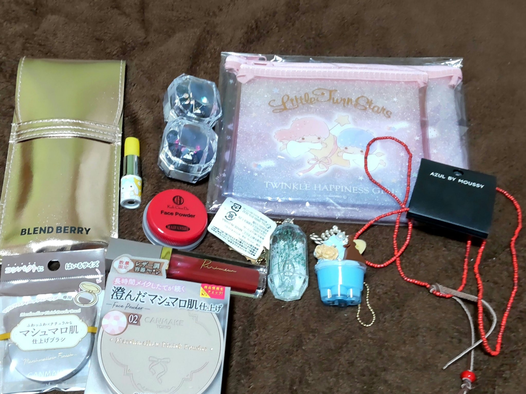 コスメブラシ 4本セット/BLEND BERRY/メイクブラシを使ったクチコミ（1枚目）