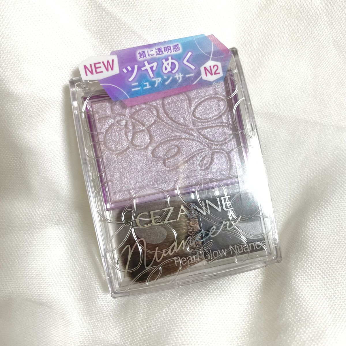 パールグロウニュアンサー/CEZANNE/パウダーハイライトを使ったクチコミ（2枚目）