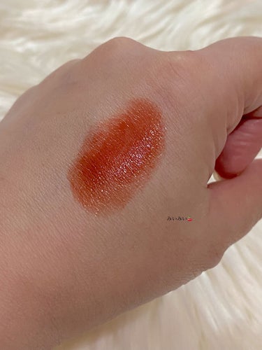 ルージュ アンリミテッド ラッカーシャイン ジンジャーブラッシュ（限定）/shu uemura/口紅を使ったクチコミ（3枚目）