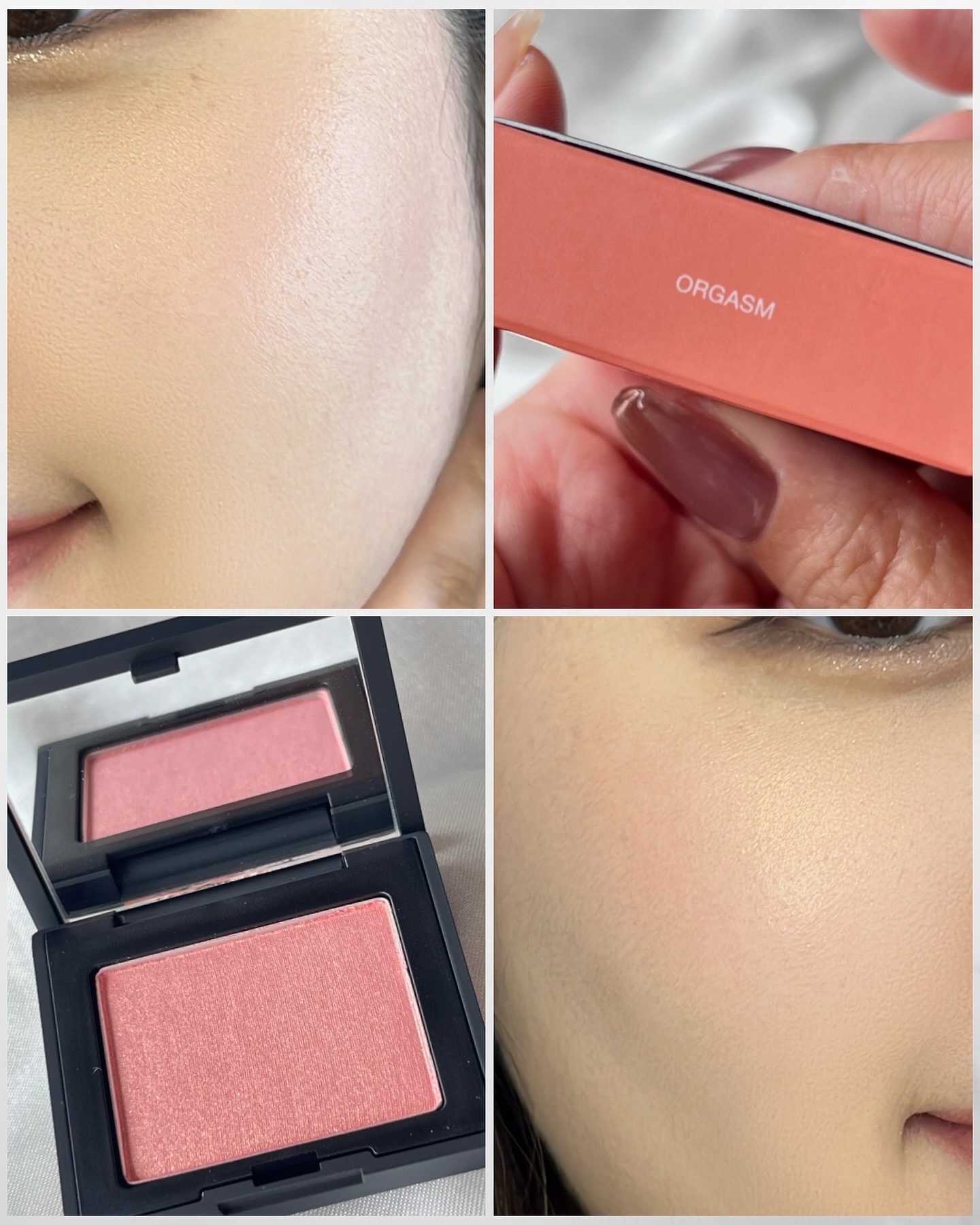 ブラッシュ N 777 ORGASM（ミニ）/NARS/パウダーチークを使ったクチコミ（3枚目）