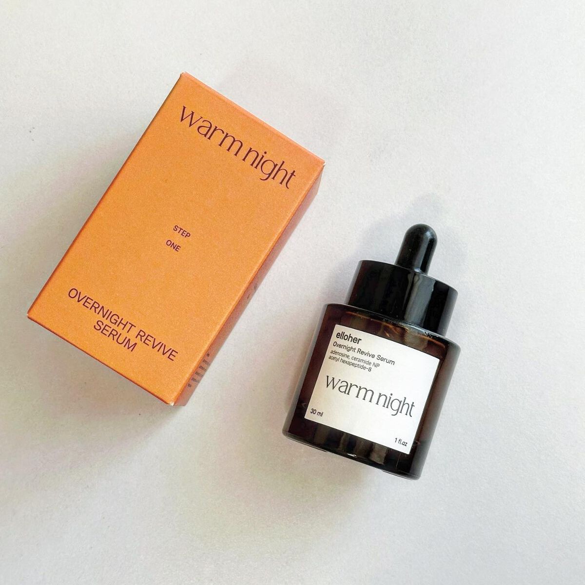 ウォームナイト - Overnight Revive Serum/elloher/美容液を使ったクチコミ（1枚目）