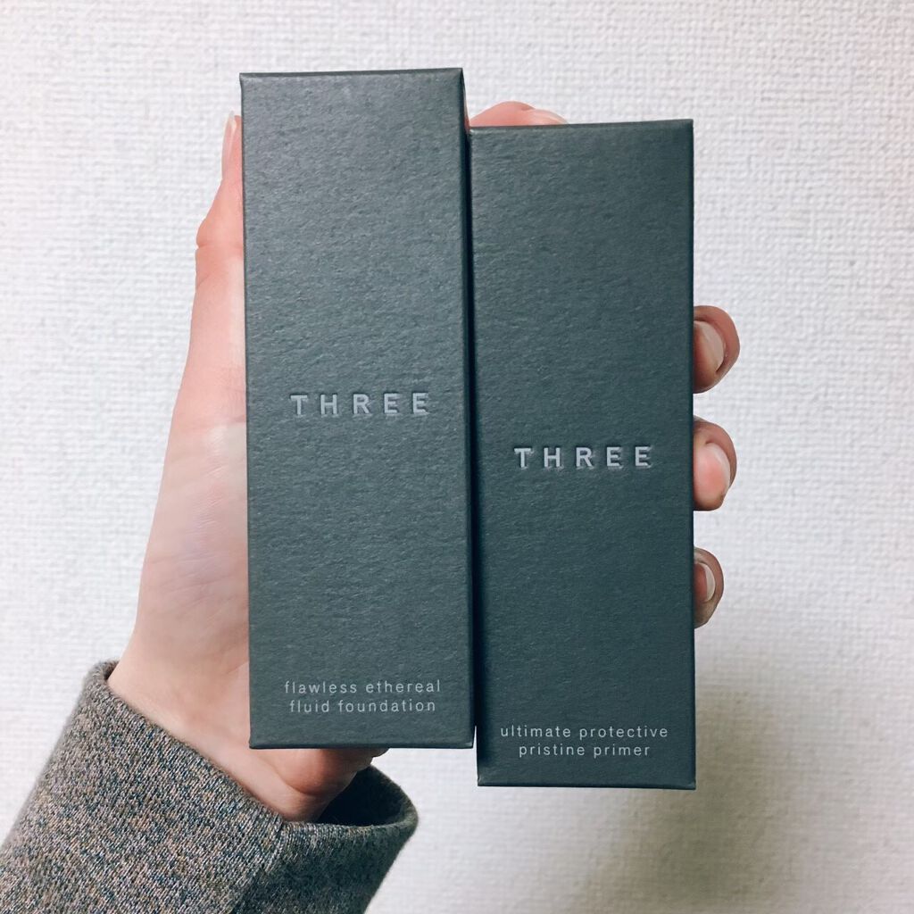 フローレスエシリアル フルイド ファンデーション/THREE/リキッドファンデーションを使ったクチコミ（2枚目）