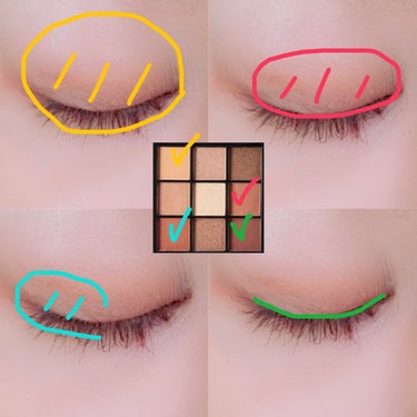 UR GLAM　BLOOMING EYE COLOR PALETTE/U R GLAM/アイシャドウパレットを使ったクチコミ（2枚目）