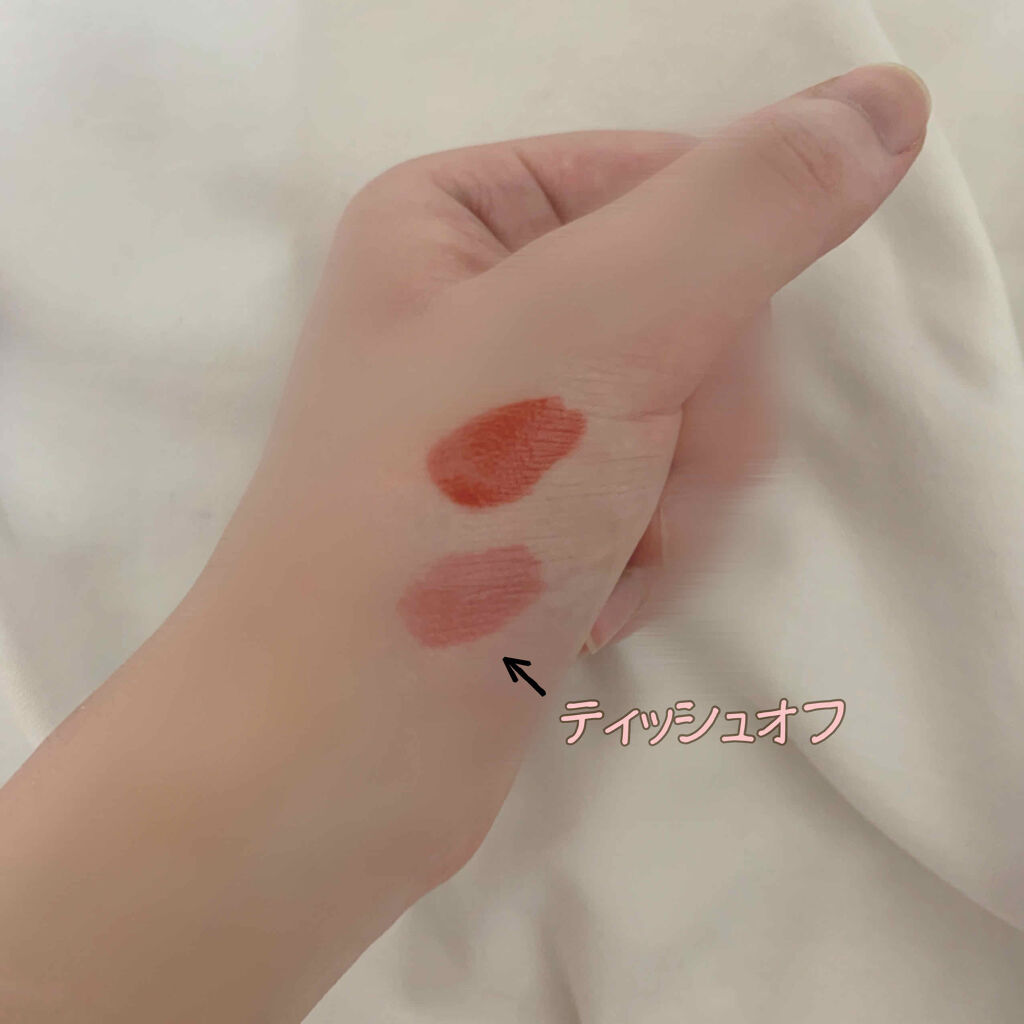 ジューシーラスティングティント/rom&nd/リップティントを使ったクチコミ（3枚目）