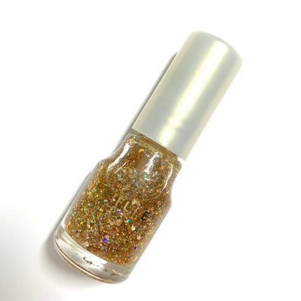 ネイル エナメル 004 ゴールド系ラメ/ちふれ/マニキュアの画像