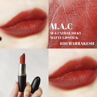 ⁡
⁡M.A.C
『M·A·CXIMAL SILKY MATTE LIPSTICK/マキシマル シルキーマット リップスティック』⁡
⁡

646 MARRAKESH/マラケシュ⁡
⁡MACといえばの人