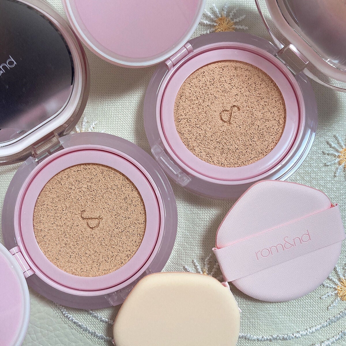 ブルームインカバーフィットクッション/rom&nd/クッションファンデーションを使ったクチコミ(3枚目)