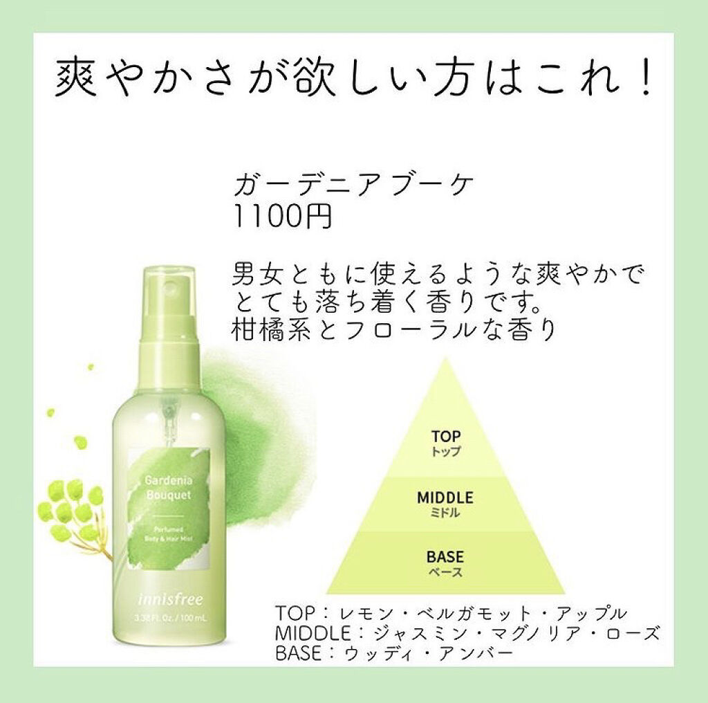 パフュームド ボディ＆ヘアミスト/innisfree/香水(その他)を使ったクチコミ（3枚目）
