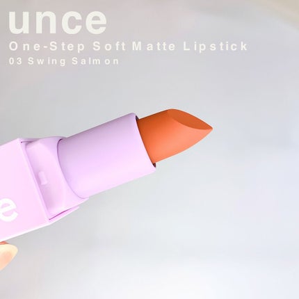 ワンステップソフトマットリップスティック/unce/口紅を使ったクチコミ(2枚目)