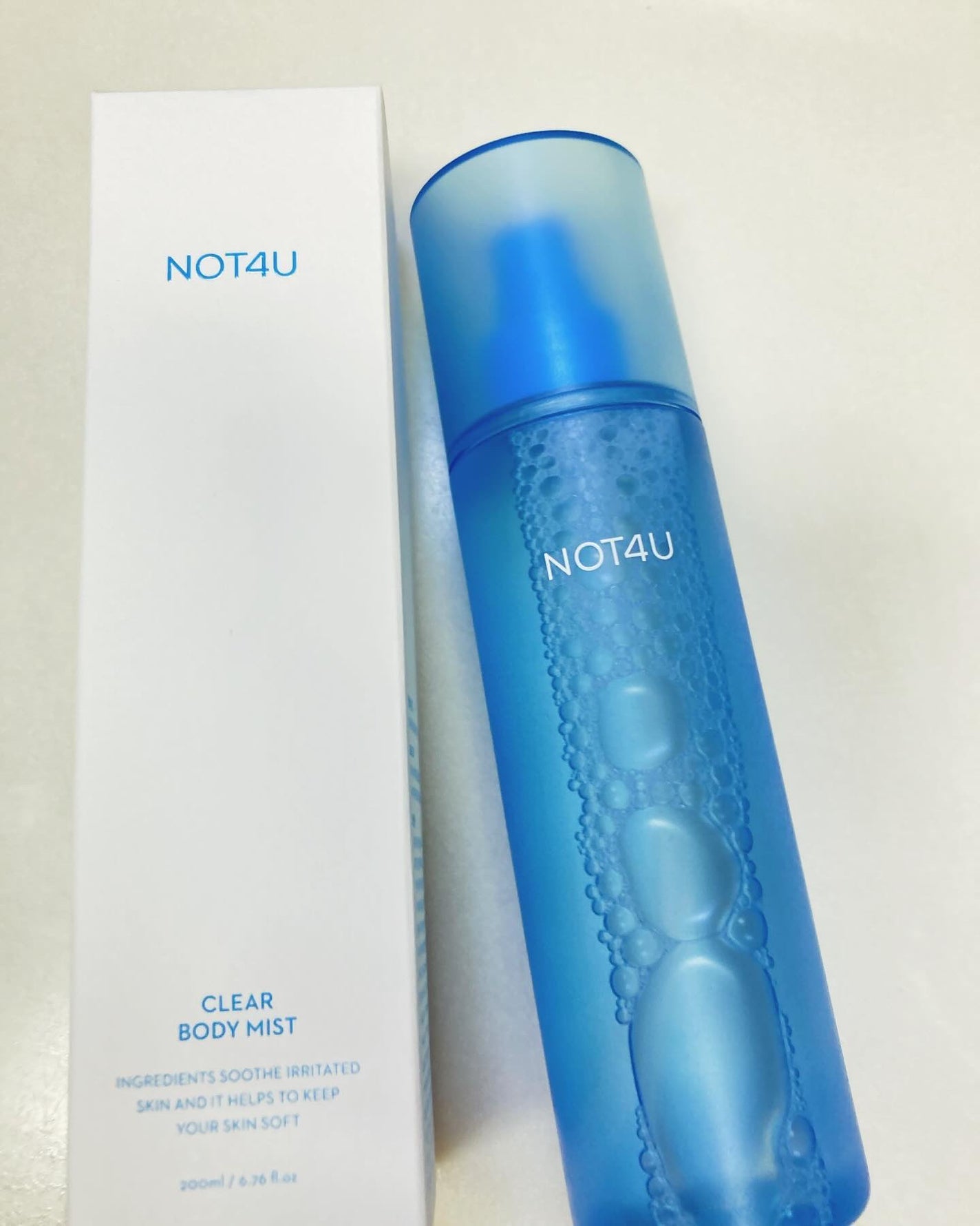 NOT4U クリア ボディミスト/NOT4U/ミスト状化粧水を使ったクチコミ(1枚目)