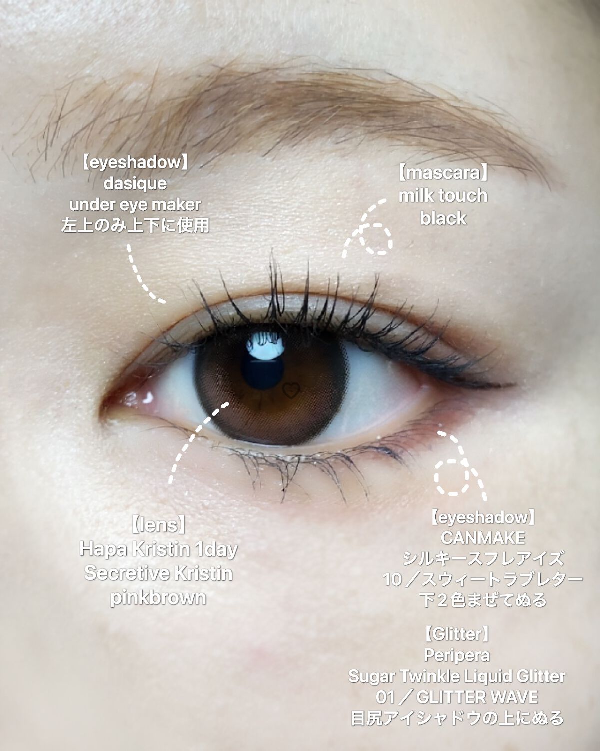 アンダーアイメーカー/dasique/アイシャドウパレットを使ったクチコミ（2枚目）