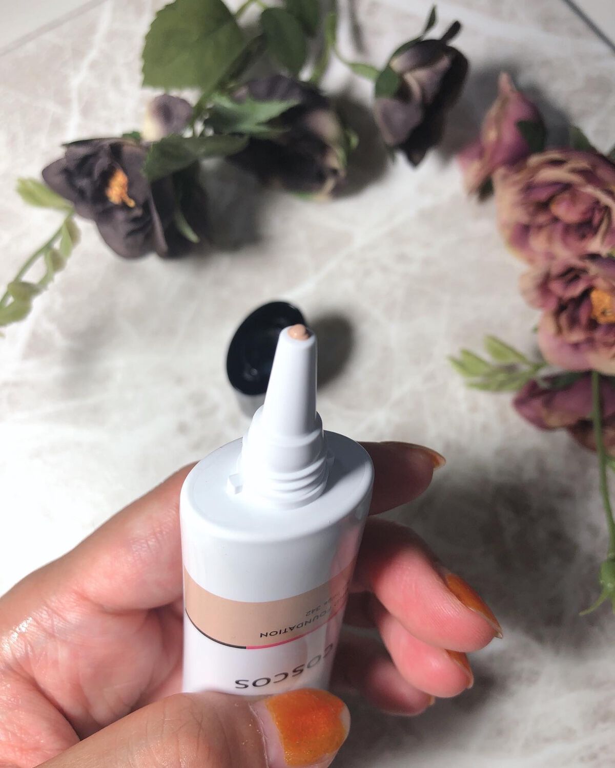 UHDファンデーション342(ピンクベージュ)/COSCOS/リキッドファンデーションを使ったクチコミ(2枚目)