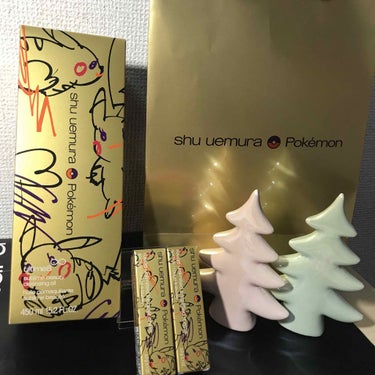 ルージュ アンリミテッド アンプリファイド マット＜2019年クリスマスコフレ限定＞/shu uemura/口紅を使ったクチコミ（3枚目）