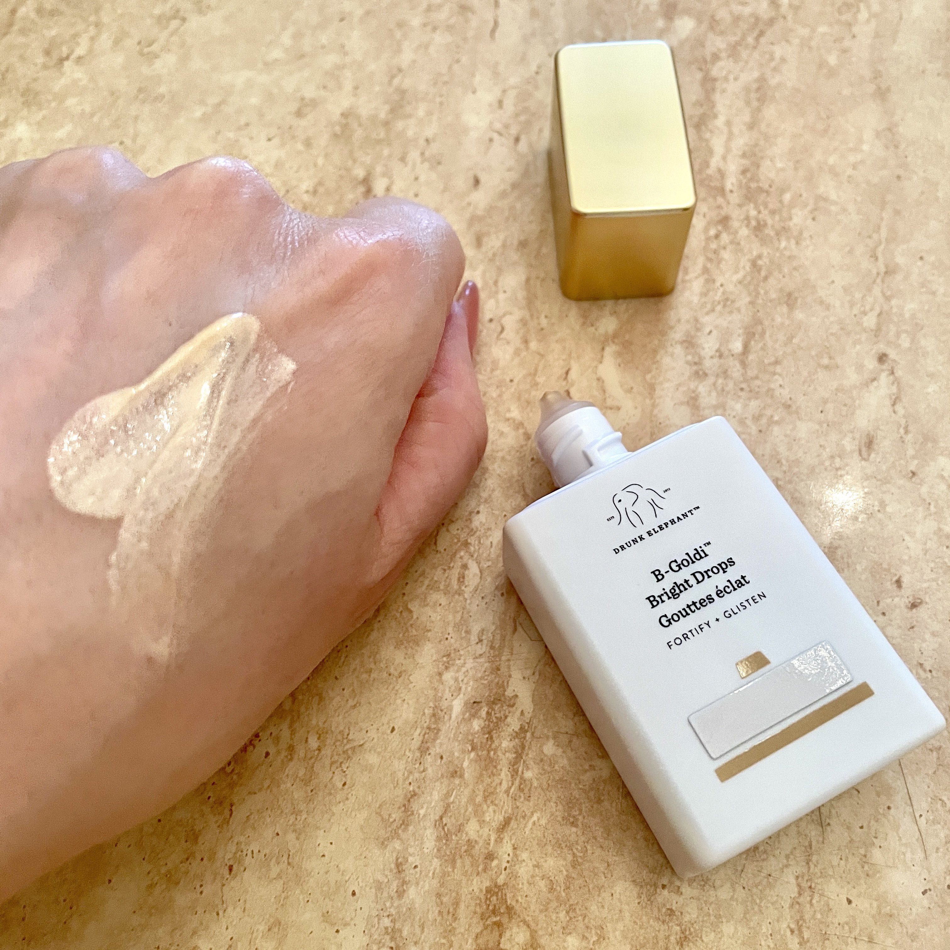 ビーゴールディ ブライト ドロップス/Drunk Elephant/美容液を使ったクチコミ（3枚目）