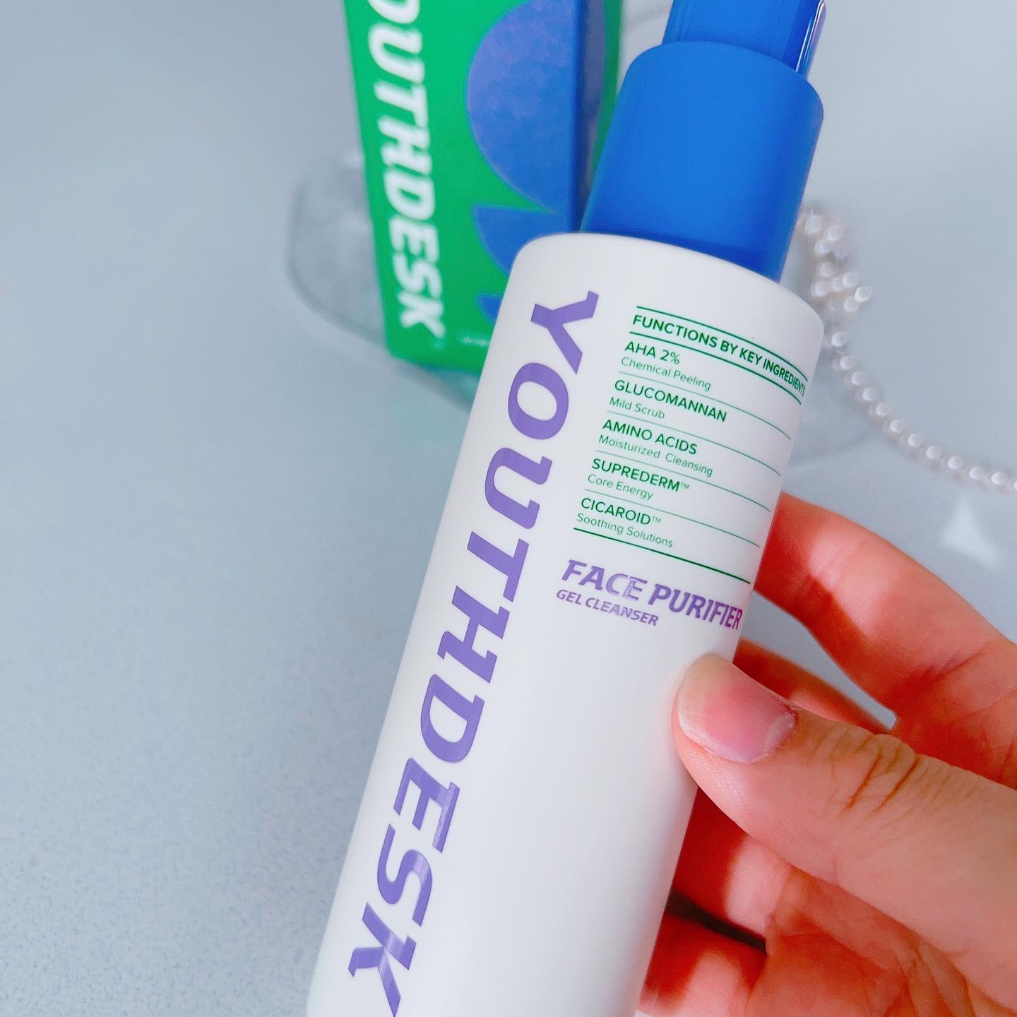 フェースピュリファイアジェルクレンザー/YOUTHDESK/クレンジングジェルを使ったクチコミ（2枚目）