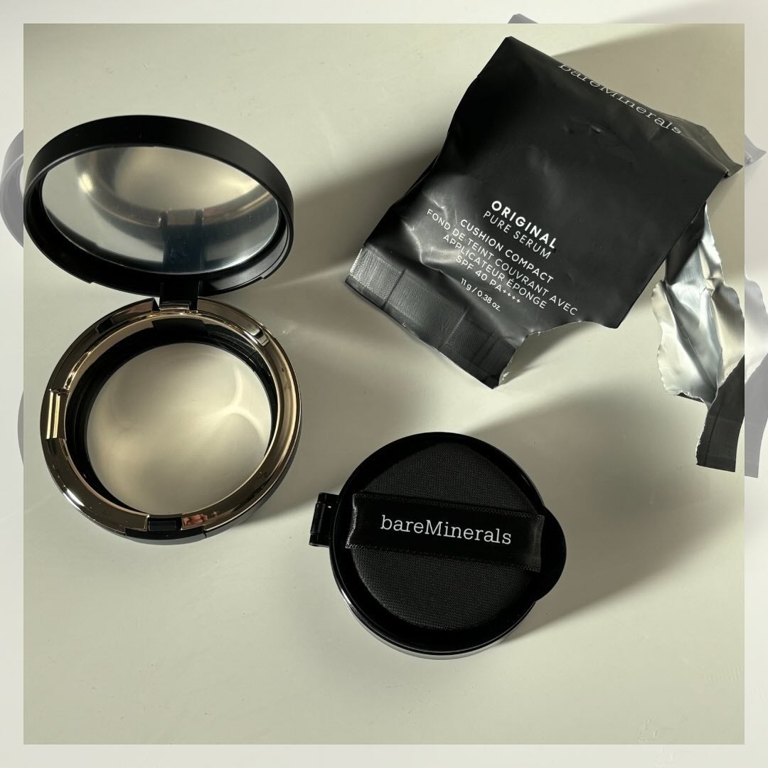 オリジナル ピュア セラム カバーアップ クッション/bareMinerals/クッションファンデーションを使ったクチコミ(3枚目)