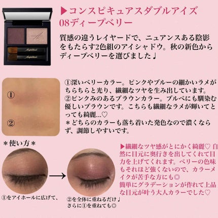 コンスピキュアス ダブルアイズ/Amplitude/アイシャドウパレットを使ったクチコミ(2枚目)