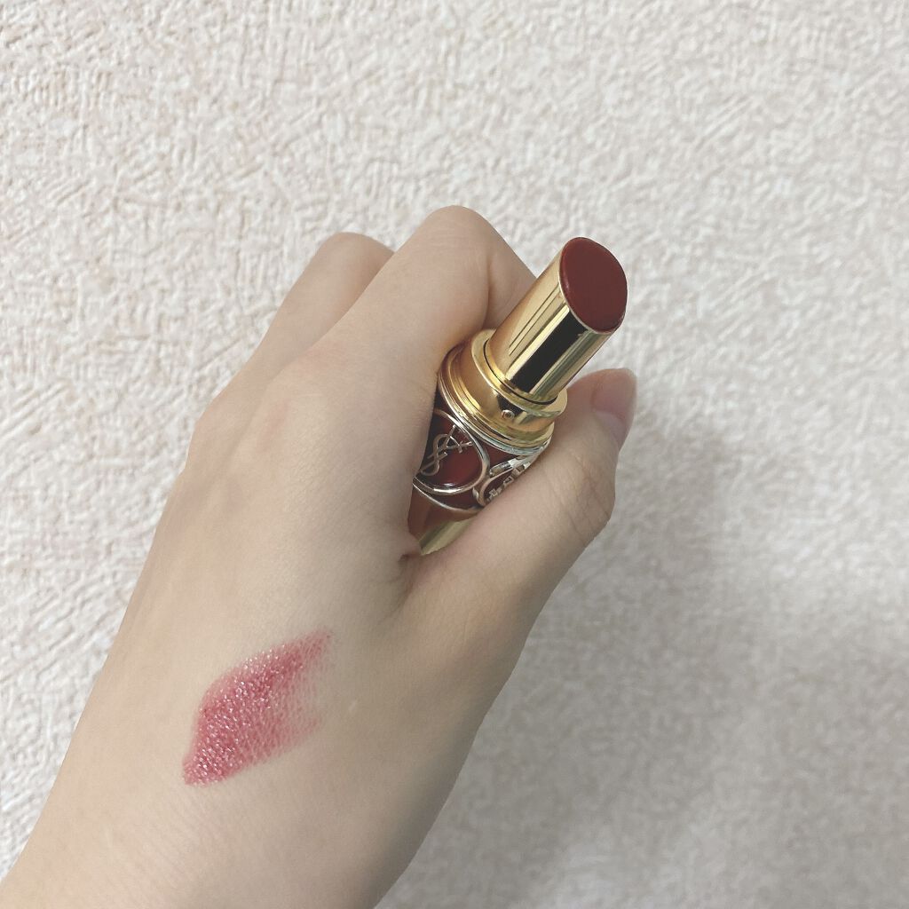 ルージュ ヴォリュプテ シャイン/YVES SAINT LAURENT BEAUTE/口紅を使ったクチコミ（2枚目）