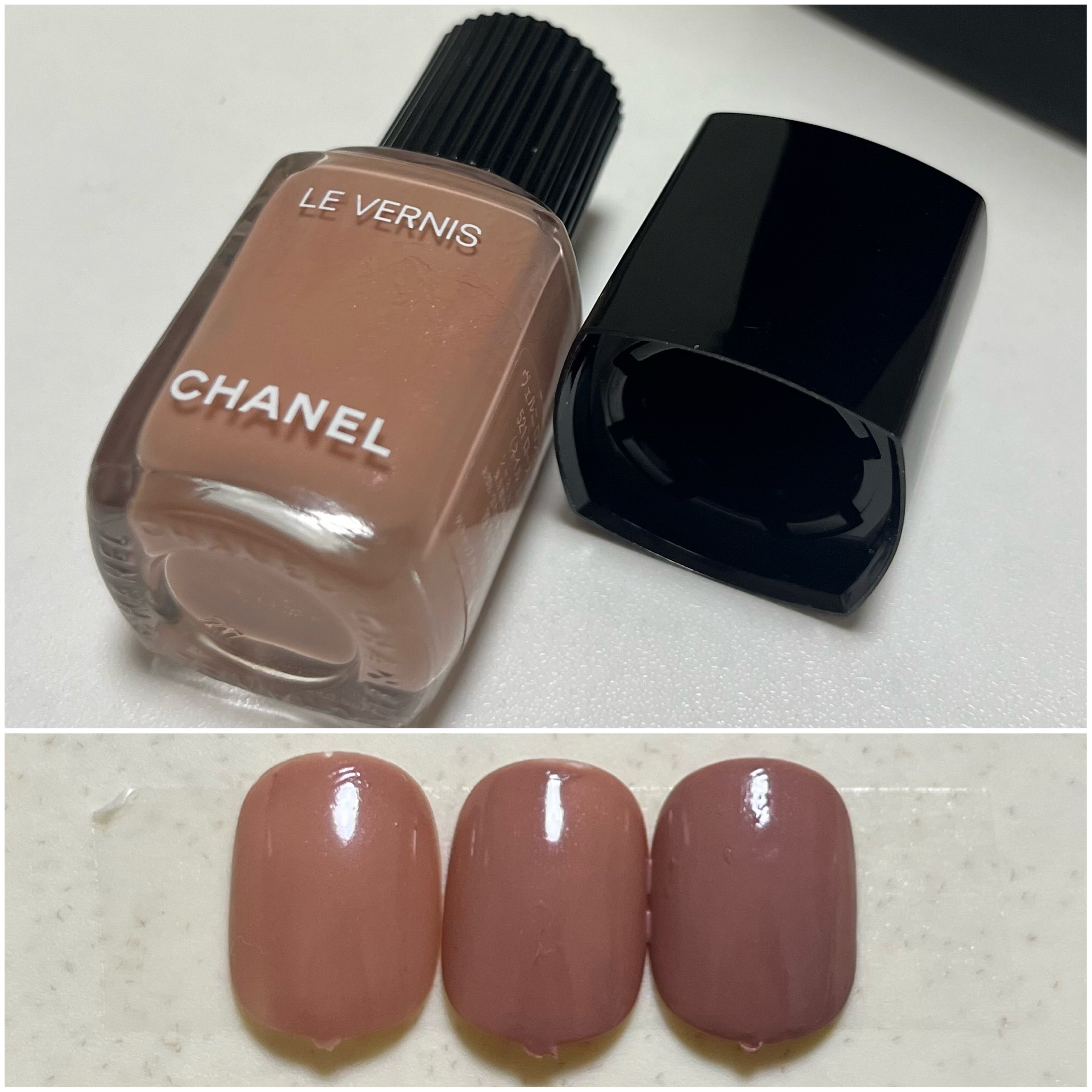 ヴェルニ ロング トゥニュ 521 ローズ カシェ/CHANEL/マニキュアを使ったクチコミ（2枚目）