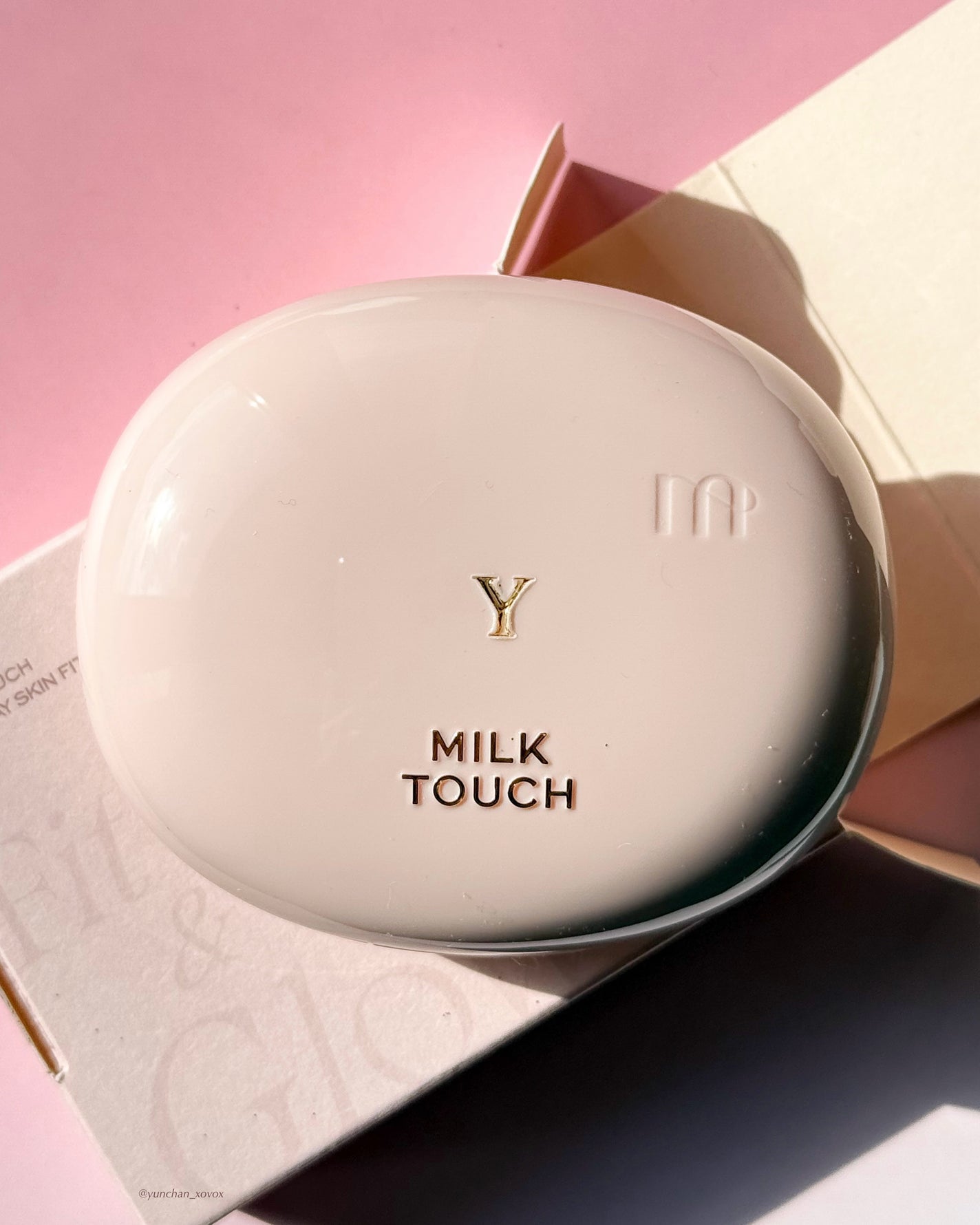 オールデイスキンフィットミルキーグロウクッション/Milk Touch/クッションファンデーションを使ったクチコミ(2枚目)