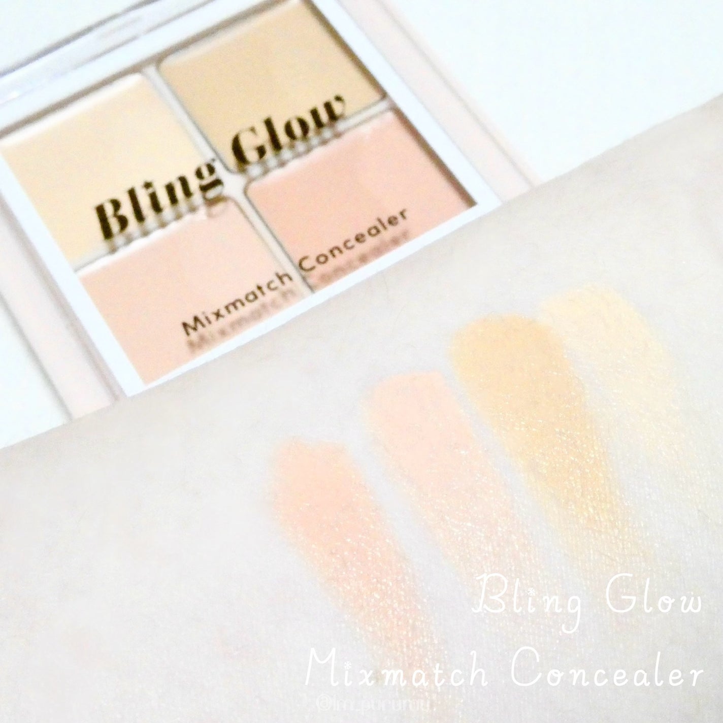 ミックスマッチコンシーラー/BLING GLOW/パレットコンシーラーを使ったクチコミ(3枚目)