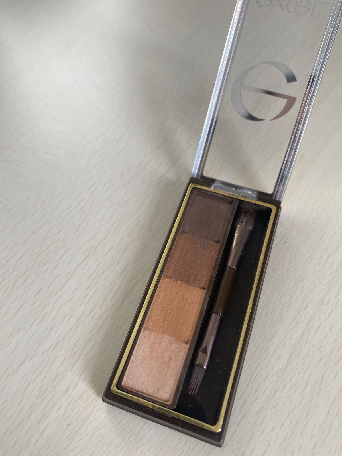 スタイリング パウダーアイブロウ SE03 ピンクブラウン/excel/パウダーアイブロウを使ったクチコミ（2枚目）