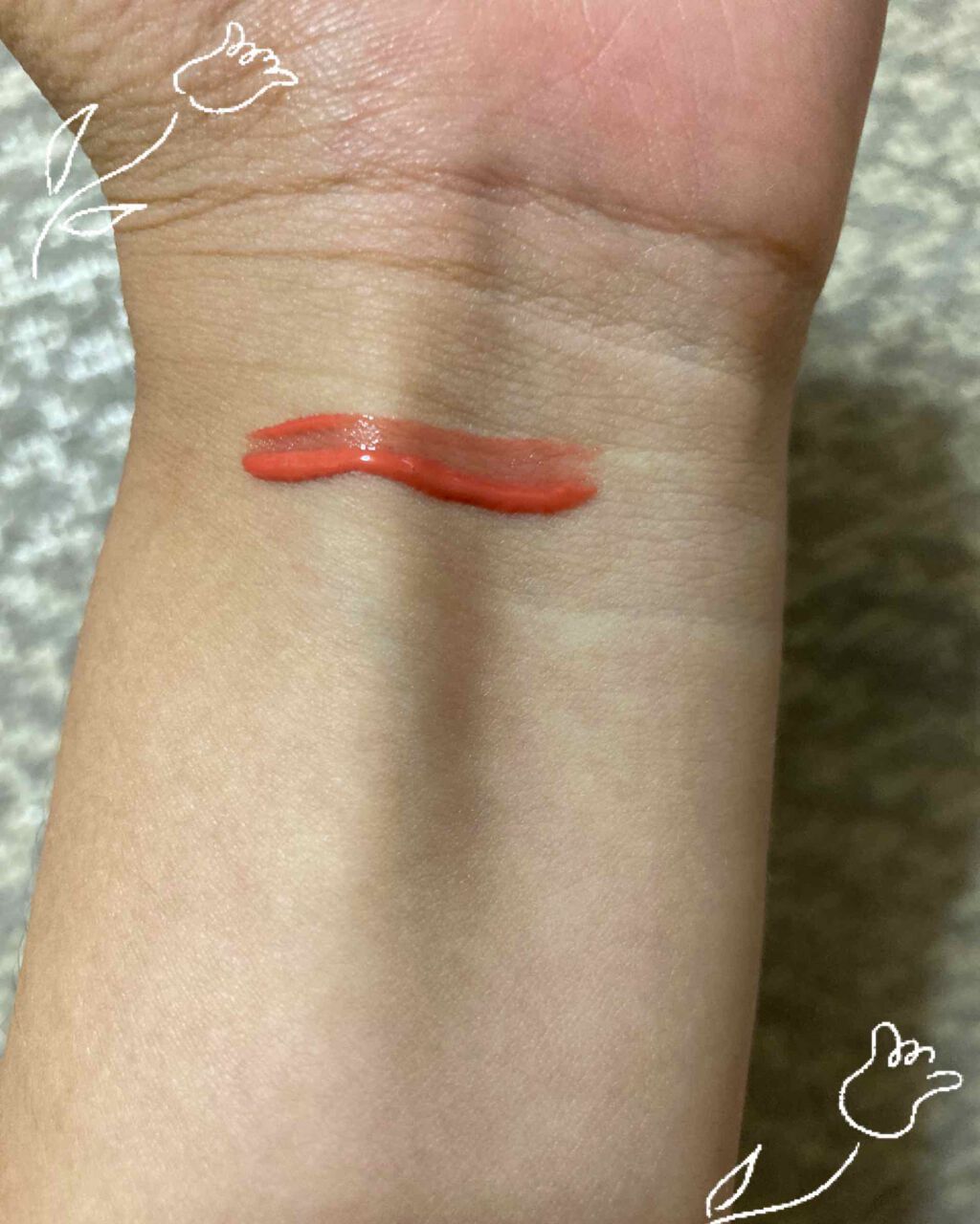 ジューシーラスティングティント/rom&nd/リップティントを使ったクチコミ（3枚目）