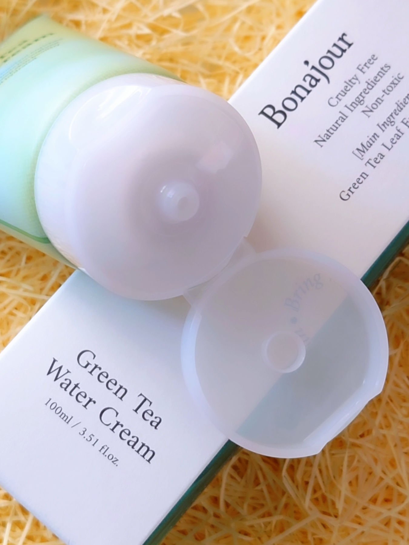 グリーンティーウォーターボム/Bonajour/フェイスクリームを使ったクチコミ（3枚目）