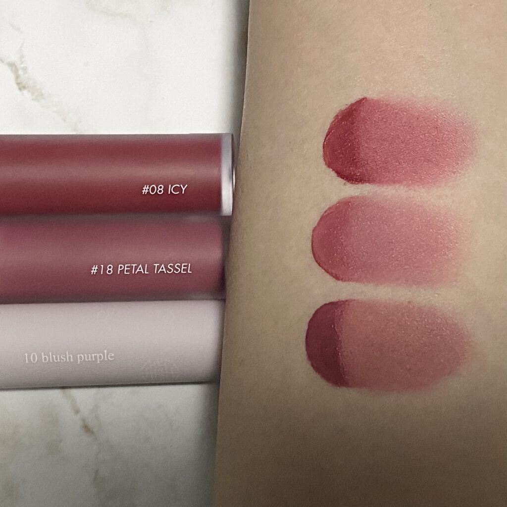 シースルーマットティント 韓服エディション/rom&nd/リップティントを使ったクチコミ（2枚目）