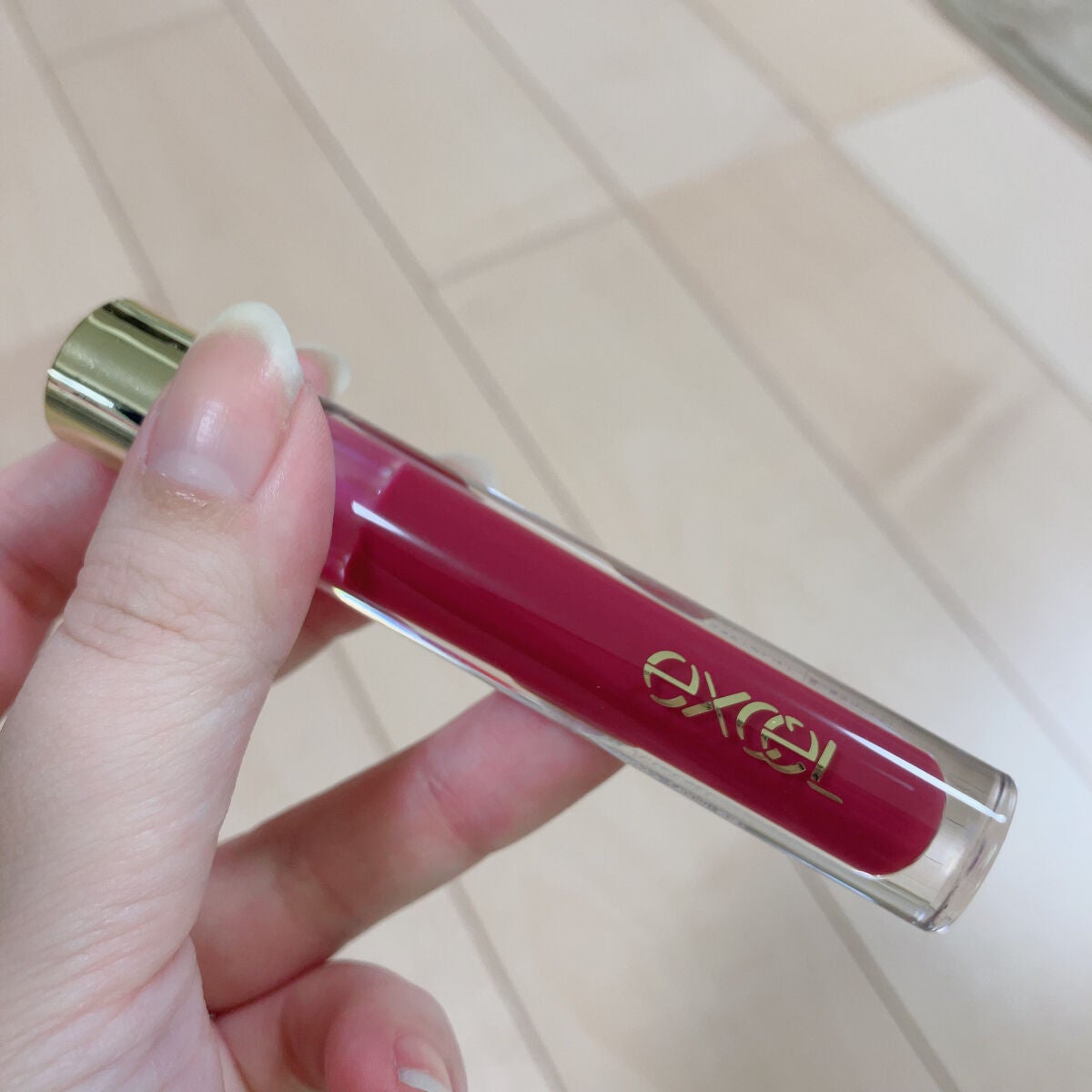 ニュアンスグロスオイル/excel/リップグロスを使ったクチコミ(1枚目)